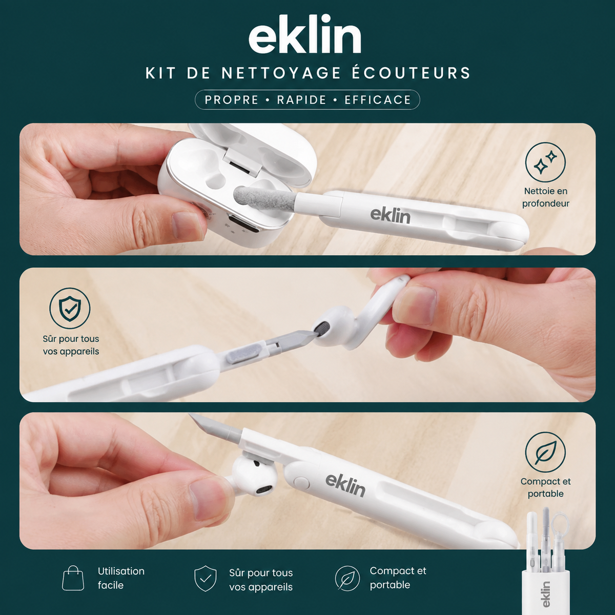 KIT DE NETTOYAGE HIGH TECH MULTIFONCTION