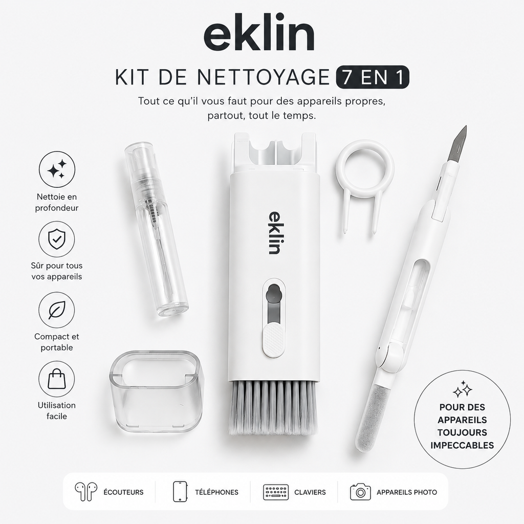 KIT DE NETTOYAGE HIGH TECH MULTIFONCTION